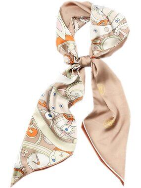 Women's Clock Naked Pink Elegant Oblique Angle Scarves Bag Scarfs